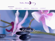 Tablet Screenshot of koolaumassage.com